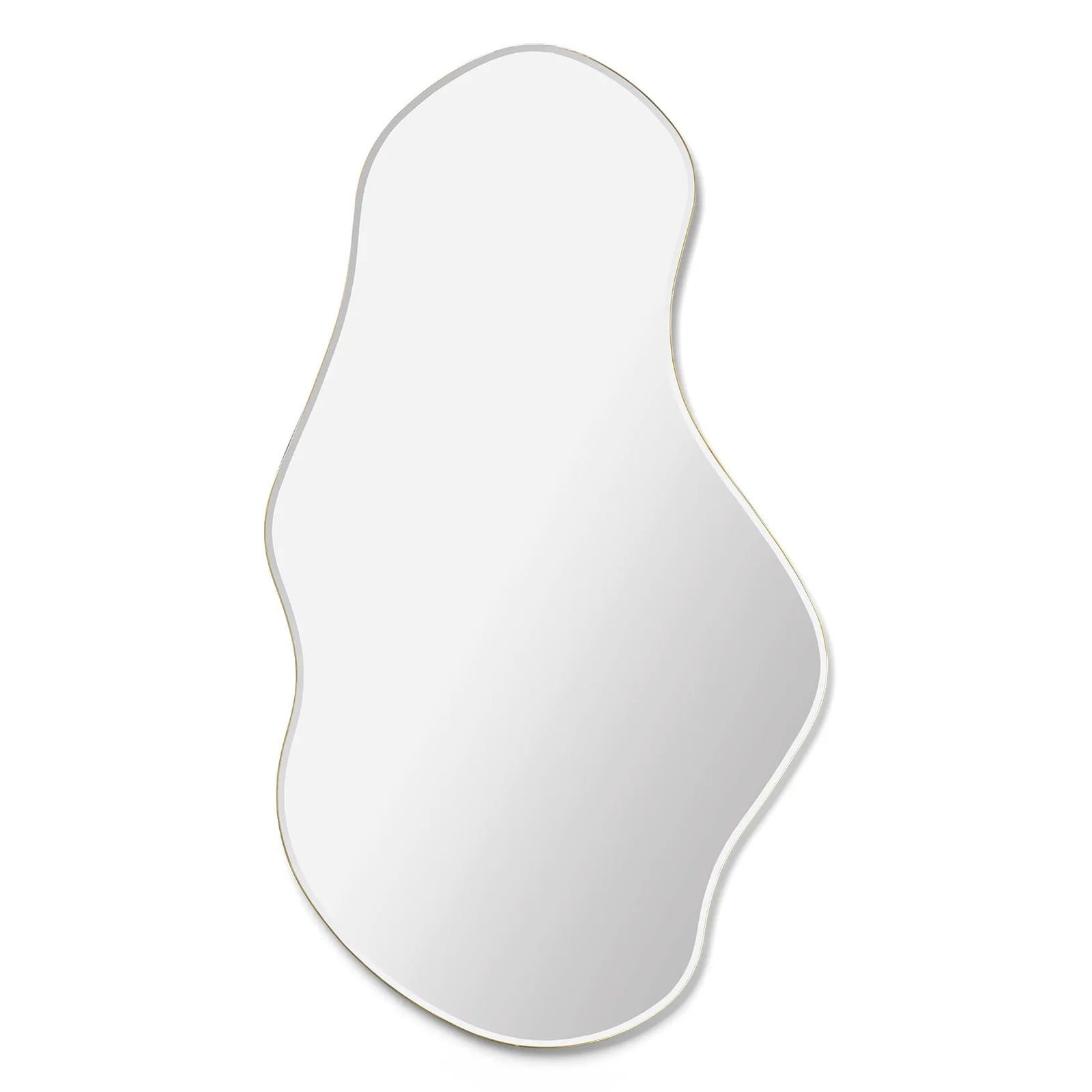 Ferm Living Pond spiegel large Messing