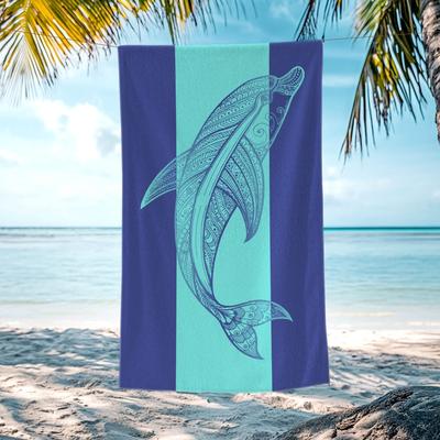 JML "Large Turtle Shark Seahorse Beach Towel Pool Swimming Towels 30"" X 60"", 35""x70"""