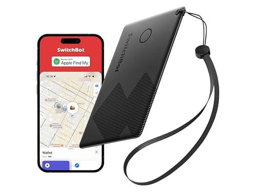 SwitchBot Portemonnee-tracker kaart NFC-compatibel, zwart