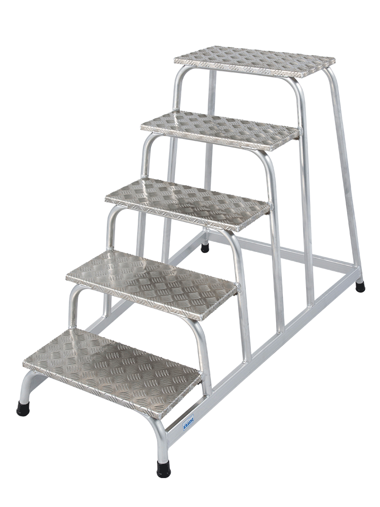 KRAUSE STABILO Montagetritt 5 Stufen - Alu-Tritt - Art-Nr: 805058