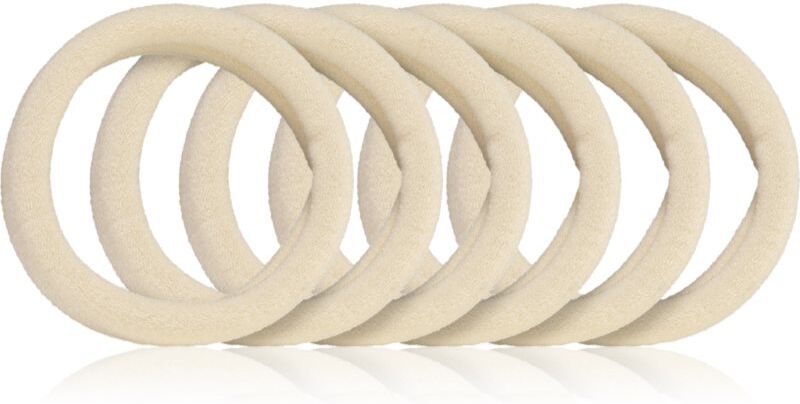 BrushArt Hair Band élastiques à cheveux Beige 6 pcs