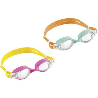 Intex Die „Kids Goggles“ bieten Kindern von 3–8 Jahren klaren Durchblick beim Schwimmen – mit UV-Schutz, Anti-Fog und weichen