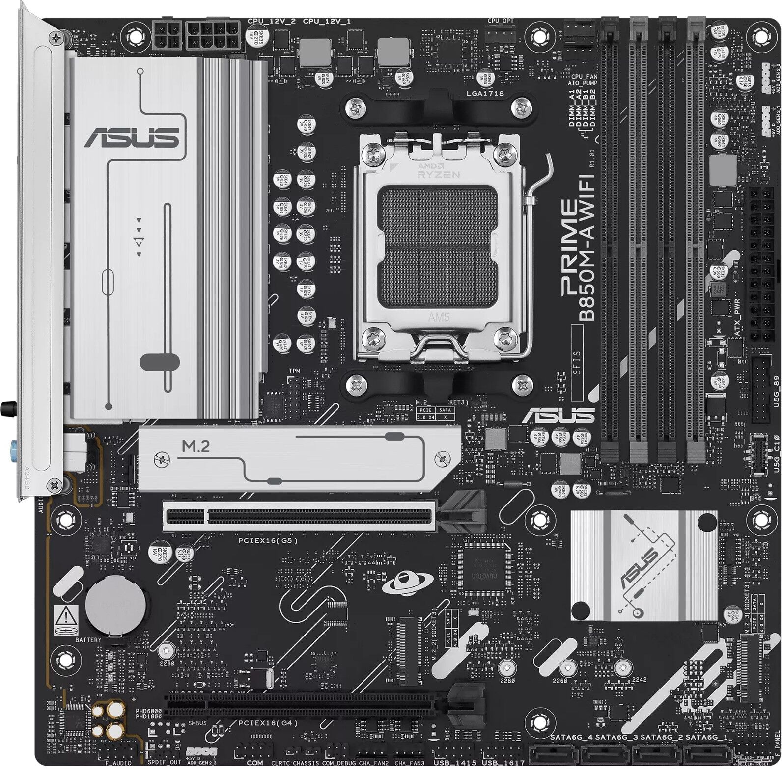Asus PRIME B850M-A WIFI AMD B850 Socket AM5 Micro-ATX Motherboard