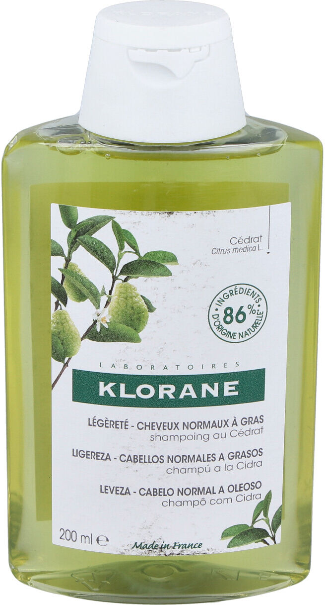 Klorane champu a la pulpa de cidra 200ml.