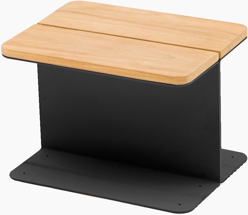 Harbour Lifestyle Hatia Teak Side Table in Charcoal