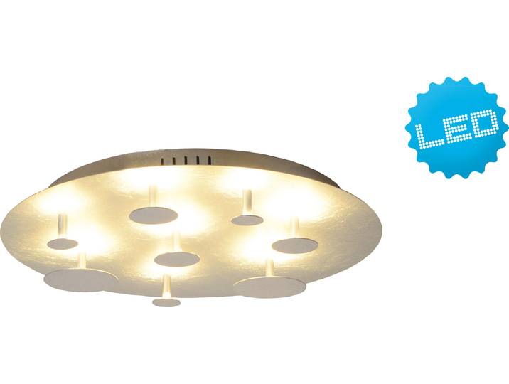 Näve LED Wand- und Deckenleuchte d: 50cm - Material: Metall - Farbe: silber; 1265759