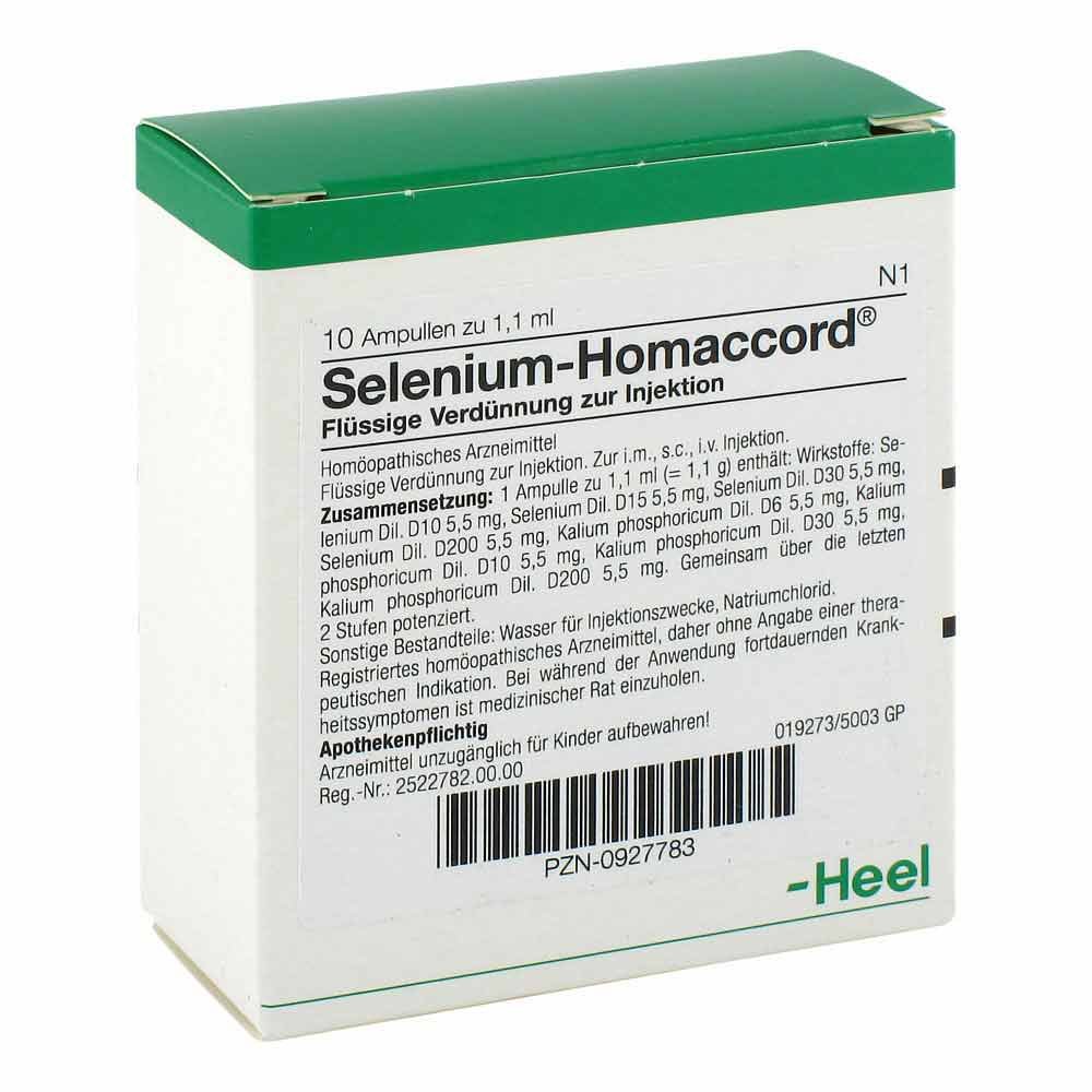 Biologische Heilmittel Heel GmbH Selenium Homaccord Ampullen 00927783