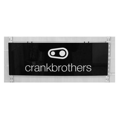 Crankbrothers Logo Header Schild, black/white (40082918)