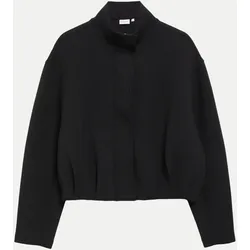 Blouson aus Kunstleder Schwarz 34