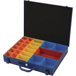 Tecwerk, Sortimentskasten, Sortimentskasten B438xT342xH70mm 23 Fächer blau blau