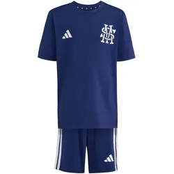 adidas Marvel Spider-Man T-Shirt + Shorts Sportset Kinder KG6109 - dark blue/white 128