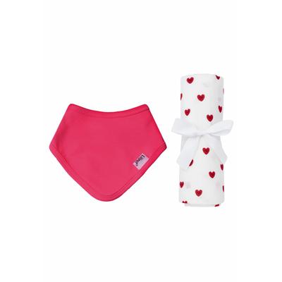 Erstausstattungspaket LILIPUT "Herzchen", Mädchen, pink (pink, weiß), 100% Baumwolle, KOB Set-Artikel Erstausstattungspaket, mit Herzchen-Halstuch