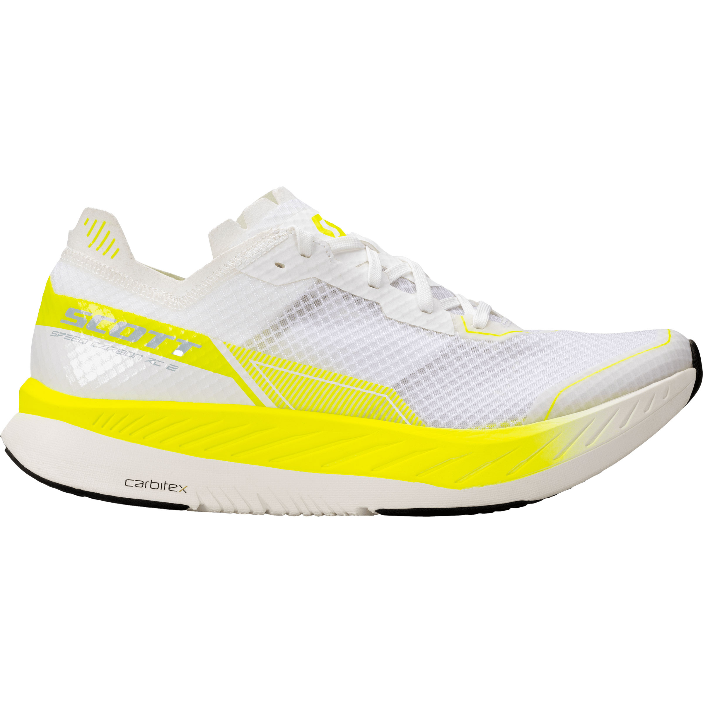 Scott Speed Carbon RC 2 Herren Trailrunningschuhe weiss Größe 42 Laufen Schnell trocknend