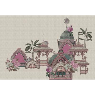 Fototapete LIVING WALLS "Walls by Patel Jaipur", lila, B:4m L:2,7m, Vlies, Tapeten, Vlies, Wand