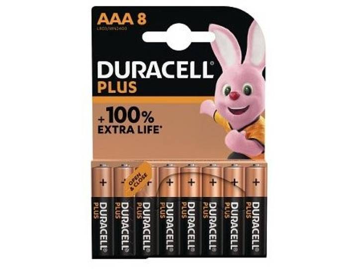 Duracell Plus - Alkaline Batterijen AAA - 8 stuks