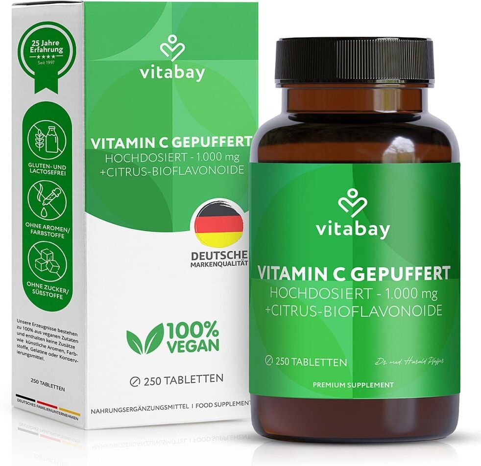 Vitabay Vitamin C + Bioflavonoide 1000 mg vegan hochdosiert
