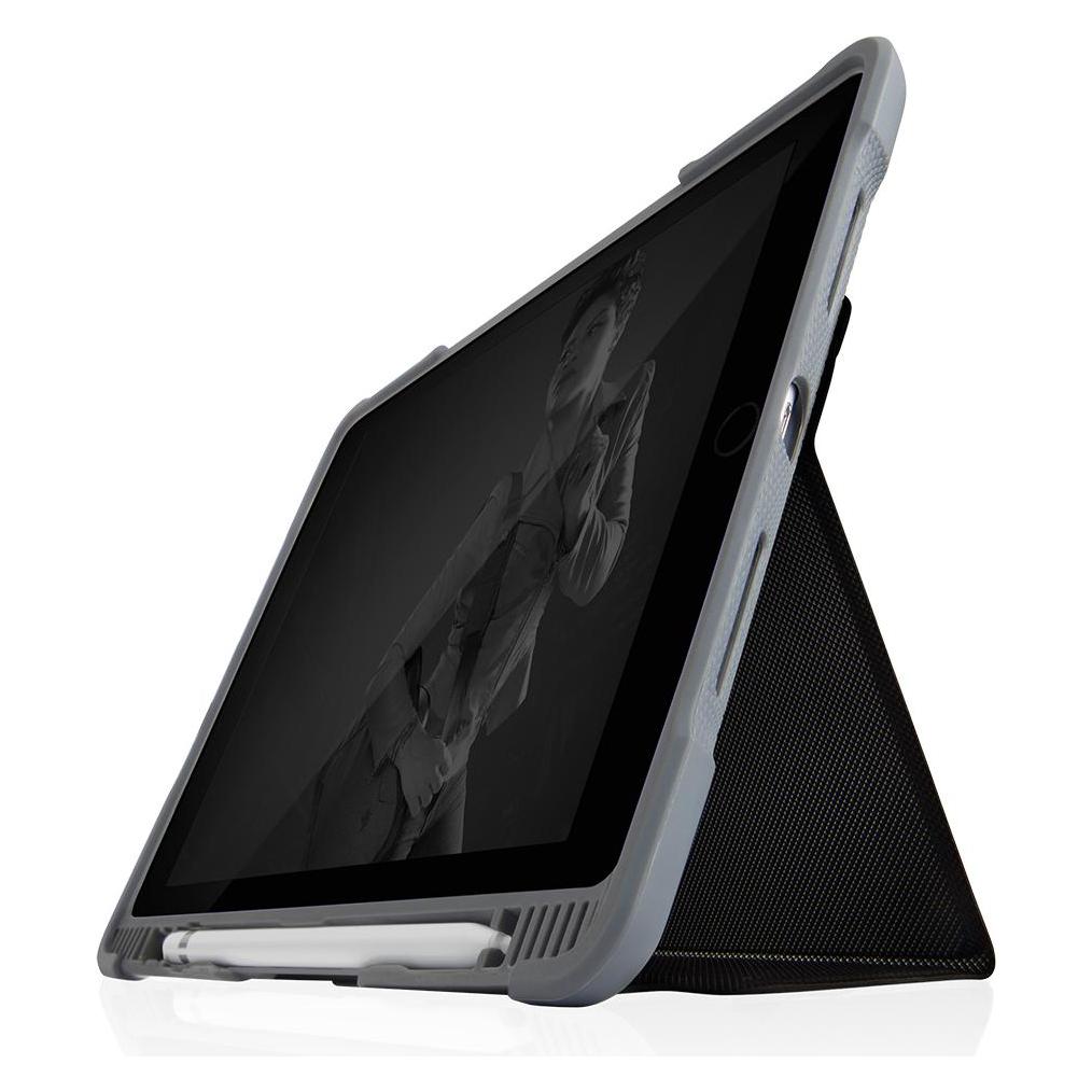 STM Dux Plus DUO Case für Apple iPad 10,2" (2019) - schwarz/transparent (Apple iPad 2019 (7. Gen)) (STM-222-236JU-01)