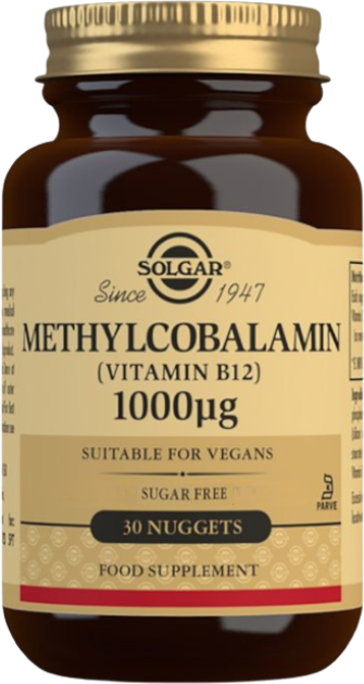 Solgar Methylcobalamin 1000µg 30 comprimidos sublinguais
