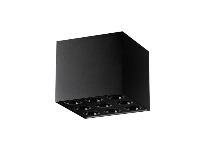 Plafonnier Aluminium Noir LED 9 Ozzy