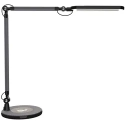 MAUL Tischleuchte MAULmarino LED 2800 - 6100 K dimmbar Standfuß schwarz silber