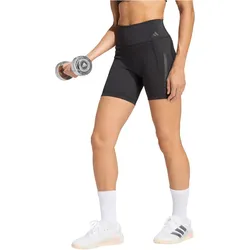 adidas Optime Workout 3-Streifen kurze Leggings Damen JZ1100 - black XS/7"