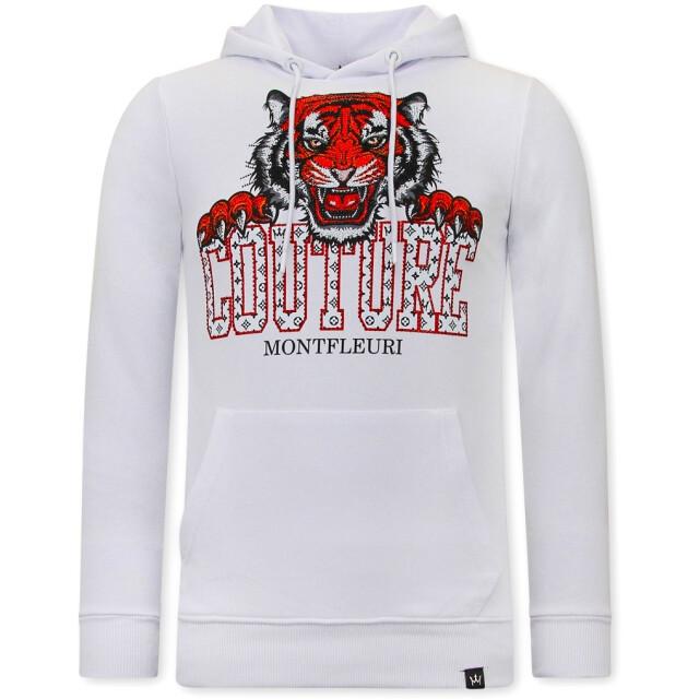 Tony Backer Hoodie met print tiger head