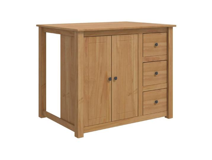 vidaXL Kücheninsel Kücheninsel Set 2 stk. PANAMA Honigwachs 112 x 77 x 90 cm