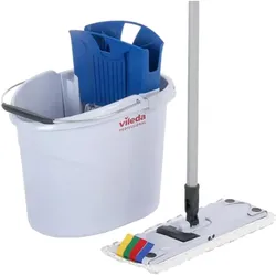 Vileda Wisch-Set UltraSpeed Mini Starter Kit bestehend aus Bodenwischer, Eimer mit PowerPresse, Reinigungsutensil