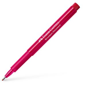 Faber-Castell Fineliner Broadpen Document 155421, Strichbreite 0,8 mm, rot