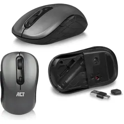 ACT Wireless Keyboard and Mouse set, USB-C/USB-A combi receiver (Qwerty/US layout) (US, Kabelgebunden), Tastatur, Schwarz