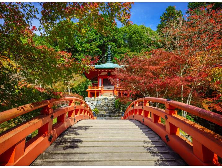 Fototapete PAPERMOON Daigoji Temple Kyoto , bunt, B:1,5m L:1,11m, Vlies, Tapeten, Fototapete