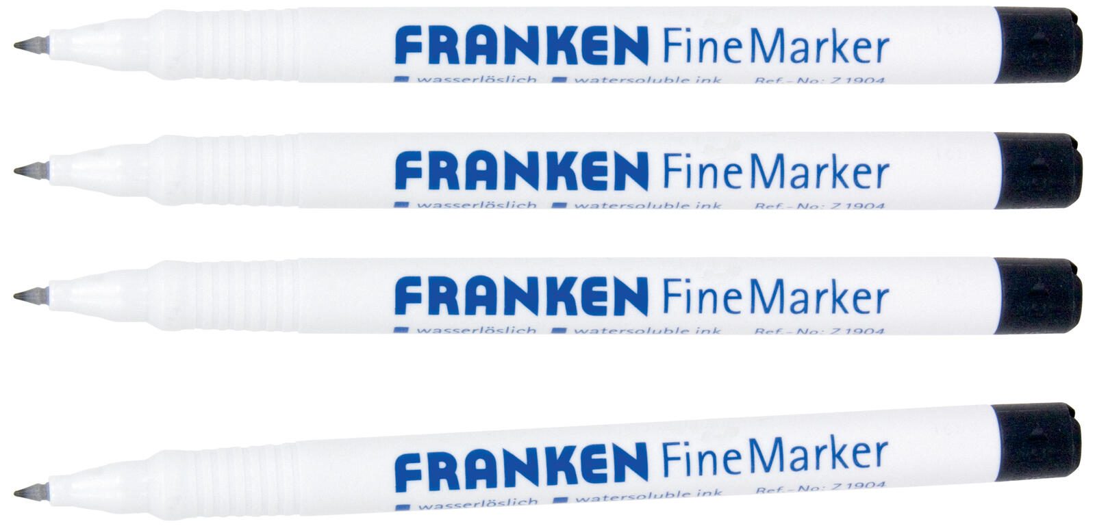 FRANKEN Fine Whiteboard-Marker Schwarz Z1904 10