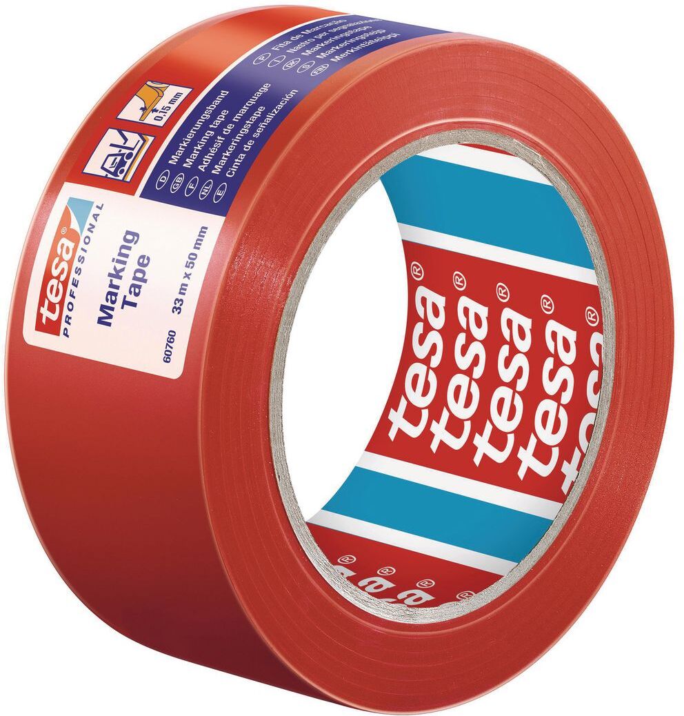TESA Markeringstejp Professional 50mmx33m röd