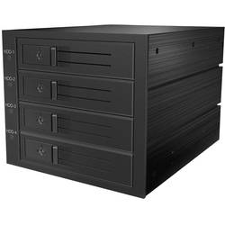 ICY BOX IB-564SSK, Backplane, 4x 3,5 SAS/SATA (I/II/III) HDD in 3x 5,25 Einschübe, Hot Swap, trägerloser HDD Einbau, Dual Host Connector, Lüfter
