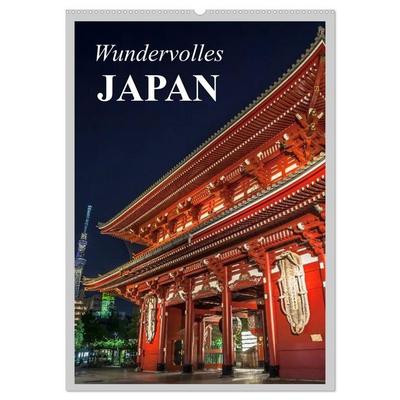 Wundervolles Japan (Wandkalender 2027 DIN A2 hoch), CALVENDO Monatskalender