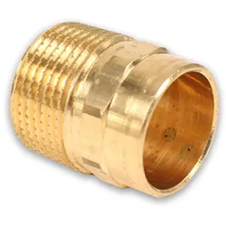 Rotguss Lötfitting Übergangsnippel AG (Ausführung: 18 - 3/4''AG)