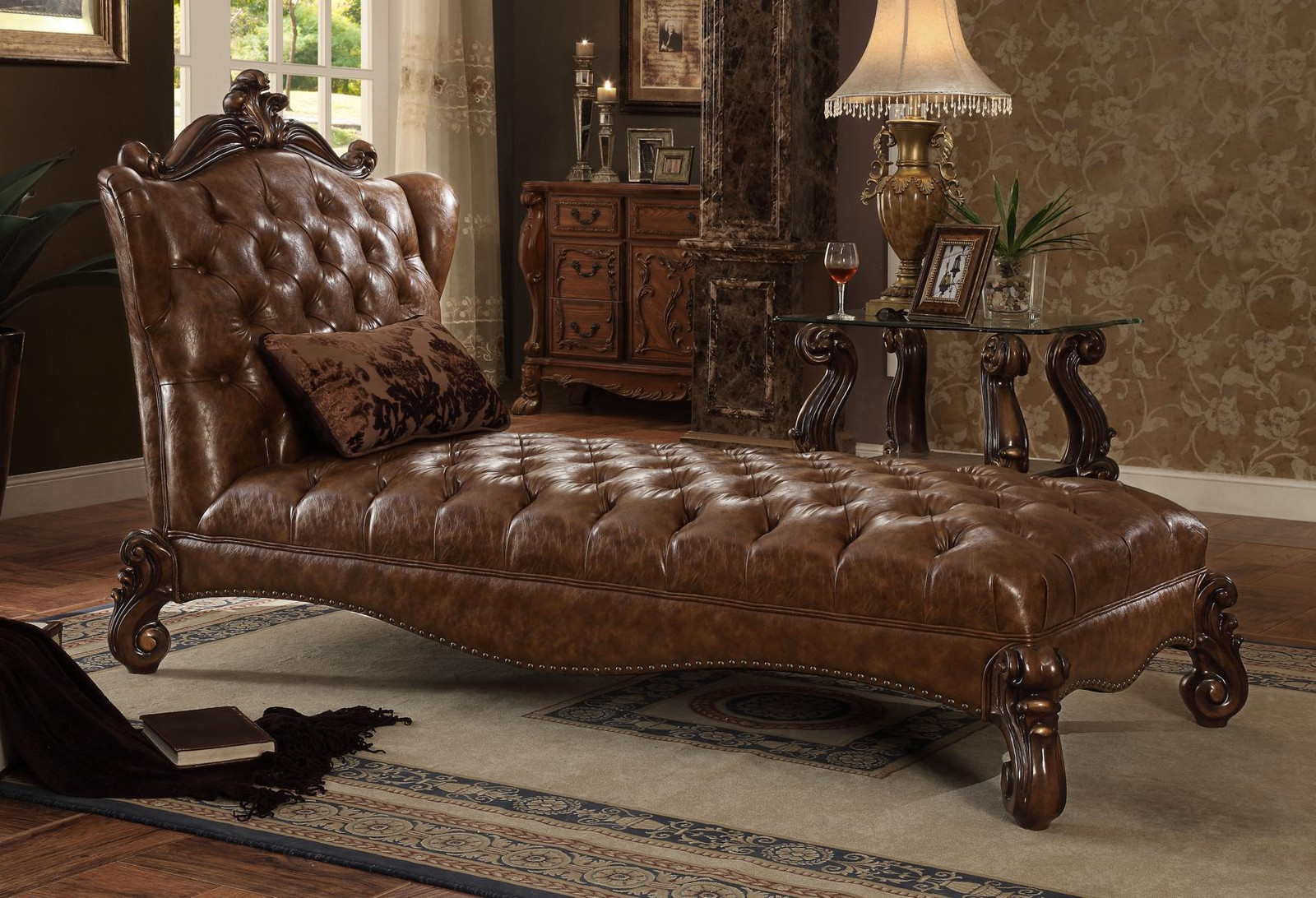 Luxus Klassieke Chaiselongue in Antieke Barok en Rokoko Stijl