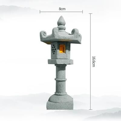 Uplift Treasures Mini Pagoda Lantern Zen Garden Light Decor f