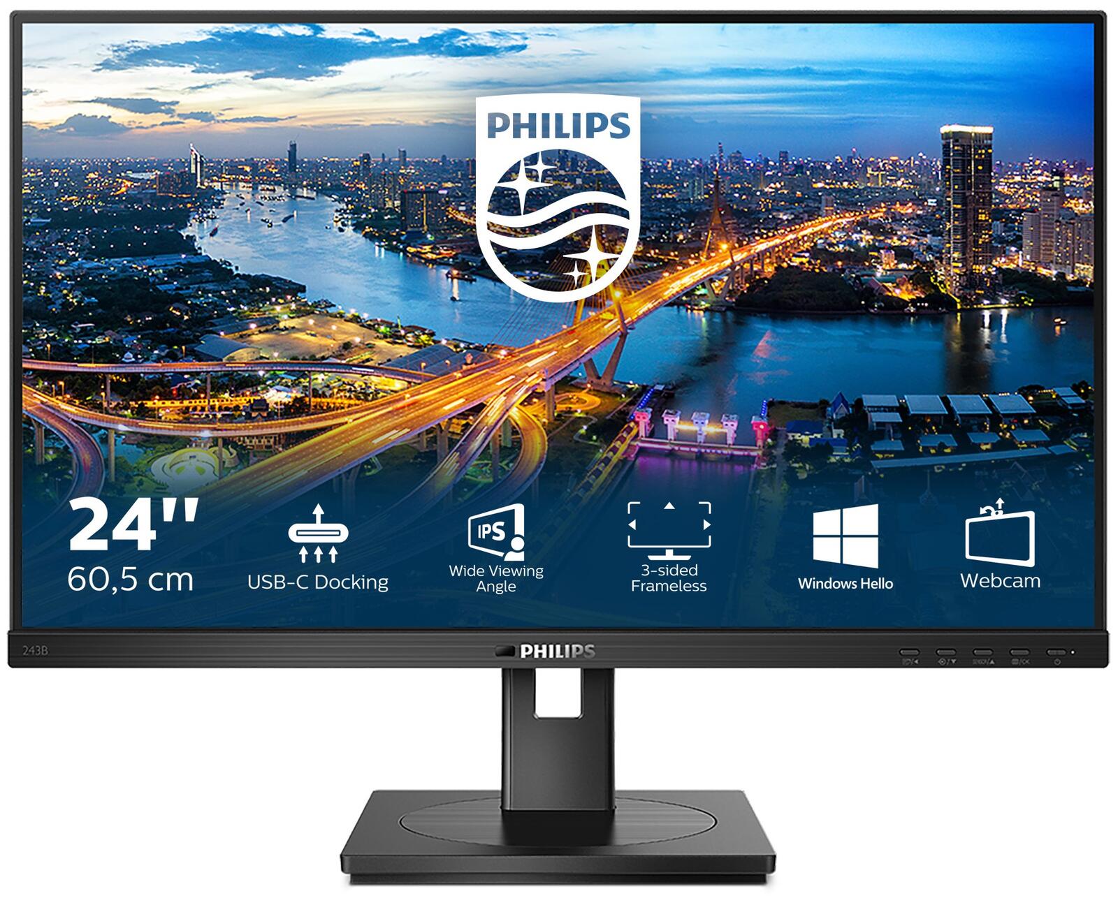 Philips 243B1 Monitor 60,5 cm (23,8 Zoll) 243B1/00