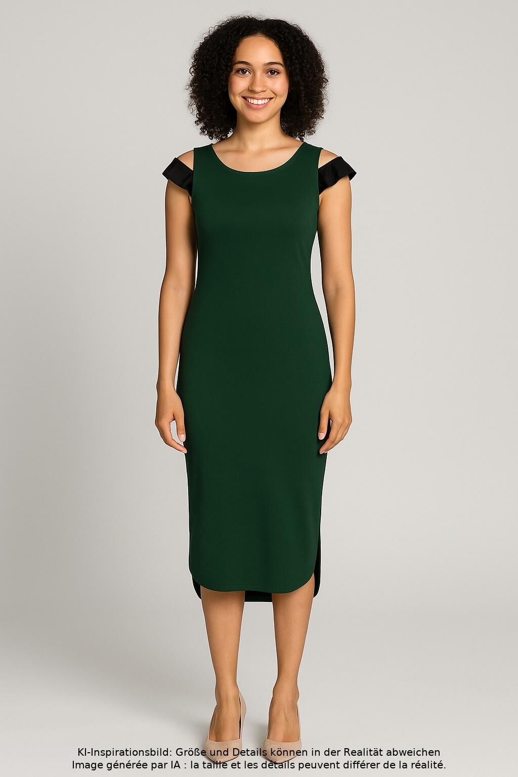 Karl by Karl Lagerfeld Damen Kleid, Grün, Gr. XS, Viskose - Second Hand
