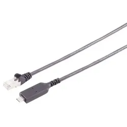 USB-C LAN Adapterkabel 1G USB-C > RJ45 PVC schwarz 7,5m