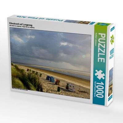 CALVENDO Puzzle Kitestrand auf Langeoog | 1000 Teile Lege-Größe 64 × 48 cm Foto-Puzzle für glückliche Stunden