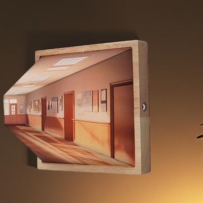 3D-Nachtlicht mit bloßem Auge, LED-Leuchten mit dreidimensionalem visuellem Effekt, Nachtlicht im wandmontierten Design für die Wand, dreifarbige Lichteffekteinstellung, Weihnachtsgeschenke für die