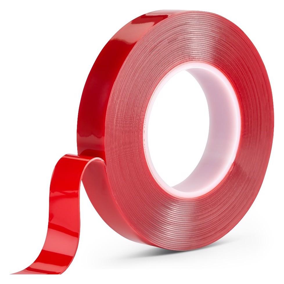 RS PRO VST 4100C Schaumstoff Klebeband doppelseitig, Transparent, Stärke 1mm, 25mm x 10m (25 mm) (2243446)