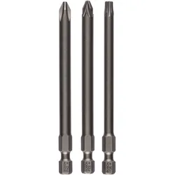 Bosch Schrauberbit-Set Extra-Hart, 3-teilig, PH2, PZ2, T25, 89 mm - 2607001767