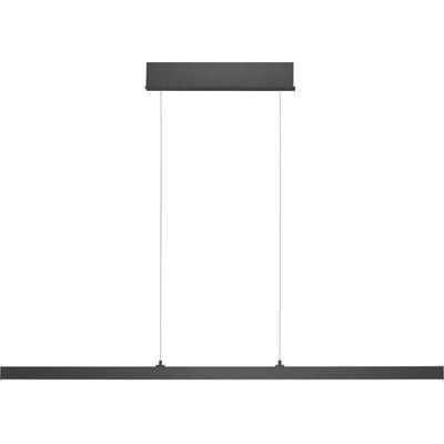 LED Pendelleuchte "KARO", schwarz (anthrazit matt eloxiert), 1, 1 Stk., HELL HÖLLISCH GUTES LICHT, Leuchten, Fernbedienung, CCT, Stufenlos höhenverstellbar, LED Pendelleuchte