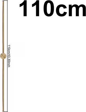 Inspire Curations Modern 100cm 120cm White Gold LED Wall Lamp 100cm nature White(3500 5500k)