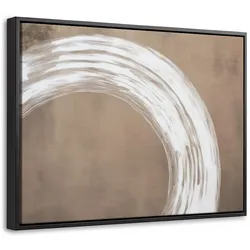 LEINWAND Bilder mit Rahmen - Farbe - Braun - Japandi - 40x30