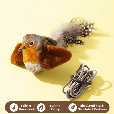Inspire Curations ChirpyPaws Interactive Bird Sound Cat Toy c