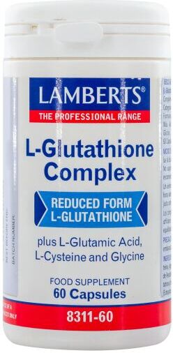 Lamberts L-Glutationa Complex Aminoácidos en Forma Libre 60 Cápsulas
